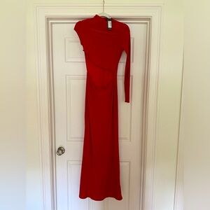 Pretty Little Thing Red Cutout Dress